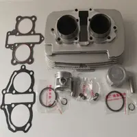 Kit de montaje de anillo de pistón de cilindro de motocicleta, 53mm, CA250, CM250, CBT250, DD250