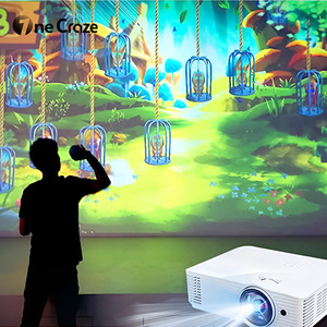 OneCraze Whac-A-Mole : <span class=keywords><strong>Jeu</strong></span> de Projection Murale Interactif avec Plus de 35 Jeux pour Aire de Jeux Intérieure - Multijoueur, 3 Ans et Plus - Product Image 1
