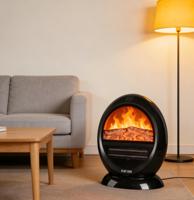 Cheminée électrique autoportante pour usage intérieur, 1500W, oscillation réglable, thermostat, protection contre la surchauffe, flamme réaliste