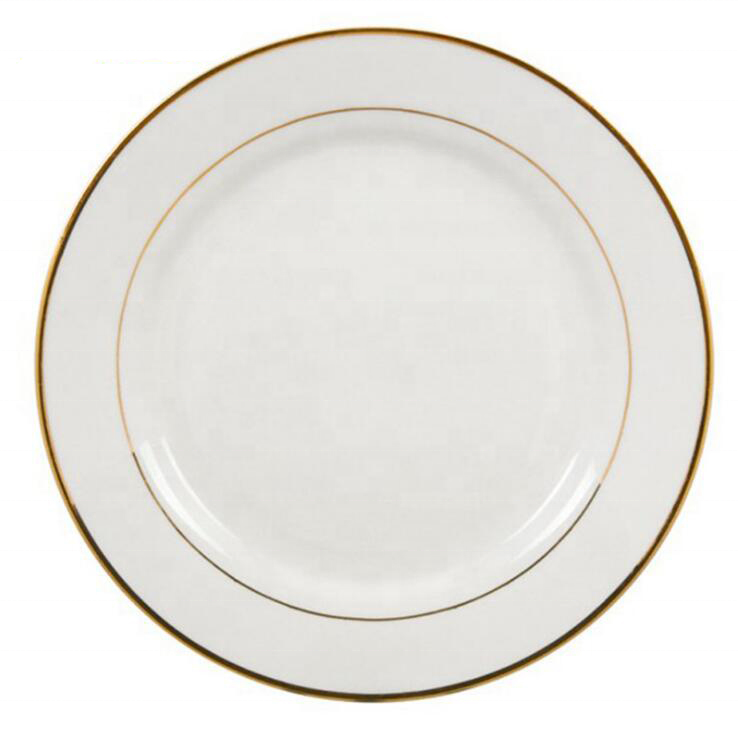 10inch Gold Rim Sublimation Blank Ceramic