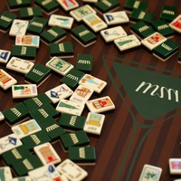 Tuiles de Mahjong Tablevibe à base d'ivoire, motif dessiné à la main sur le thème des monuments de Paris