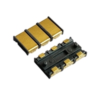 Conector de Batería de Alta Corriente con Resorte y Contactos Dorados para PCB, Soporte de Batería 4.0PH Chapado en Oro SMT