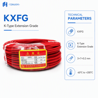 Kabel Ekstensi Termokopel Karet Silikon Suhu Tinggi Tipe K/J/T/E/N Fleksibel Terlindungi IP65 300V/600V Kabel Kompensasi