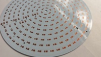 Circuit imprimé circulaire en aluminium MCPCB, circuit imprimé à noyau métallique, avec circuit en cuivre pour éclairage LED, downlight et anneau lumineux