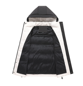 Chaleco Acolchado Personalizado para Hombre, Más Grueso y Cálido, con Capucha y Sin Mangas, con Bolsillos - Product Image 5