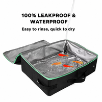 Litière pour chat pliable et portable avec doublure en PEVA anti-fuite, tissu cationique 300D, pour les voyages et l'utilisation en extérieur comme transporteur pour animaux de compagnie
