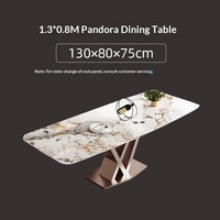 Table à manger extensible en ardoise, haut de gamme, luxe léger, moderne, minimaliste, multifonctionnelle, mobilier de maison