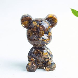 Figura de Oso de Resina Única con Detalles de Cristal - Decoración Perfecta para el Hogar - Product Image 6
