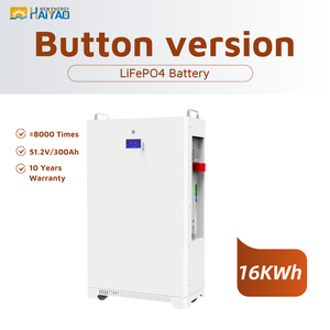 HAIYAO 51.2V 48V <span class=keywords><strong>ASEC</strong></span> 305Ah 16kWh Caja de Baterías LiFePO4 con Paquetes de Celdas KS 200A BMS de Balance Activo y Pantalla Táctil para Almacenamiento de Energía - Product Image 1