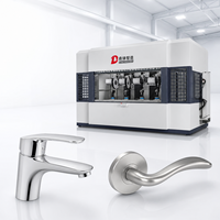 Machine de polissage automatique CNC à 4 stations pour robinets et poignées de porte, polissage de métaux à haute efficacité