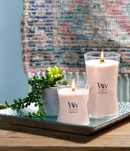 C & H برطمان شمع زجاج معطر وودويك مع أغطية مع حزمة كبيرة من شموع ثلاثية الشكل لساعة رملية - Product Image 6