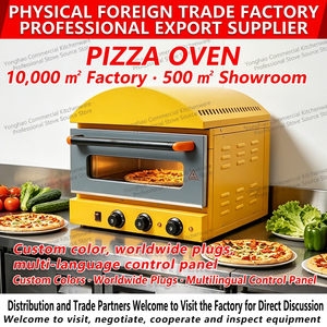 <span class=keywords><strong>Four</strong></span> à pizza électrique jaune commercial avec structure métallique, design écologique - Product Image 3