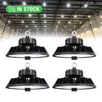 240W/200W/150W 100-277V Éclairage LED UFO High Bay étanche IP65, livraison rapide, éclairage LED High Bay pour intérieur industriel