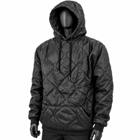 Veste Woobie Rip Stop en polyamide à capuche noire résistante à l'eau