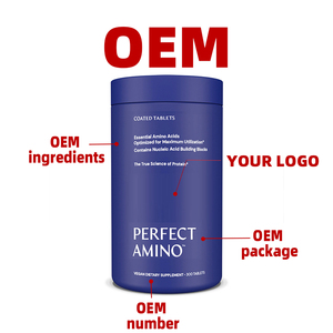 Tabletas Perfect Amino con Recubrimiento Vegano, Aminoácidos Esenciales con Ácidos Nucleicos, Optimizan la Utilización de Proteínas, 300 Tabletas - Product Image 2