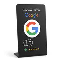 Carte NFC RFID sans contact, étanche, personnalisable, pour avis Google, support de carte de visite, carte à puce avec code QR, affichage des commentaires clients