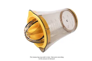 Presse-citron portable en acier inoxydable avec récipient intégré, facile à utiliser, idéal pour les oranges et les citrons (vente en gros, 1 pièce) - Product Image 6