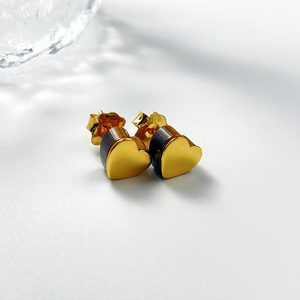 Phổ Biến 2025 Hot Mạ Vàng Hơn Bạc Hoop Bông Tai Và Hoa Motif Vàng Trái Tim Với Hổ Mắt Tây Ban Nha Touses Gấu - Product Image 2