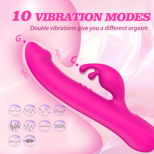 Ylove mềm lỏng Silicone thỏ Vibrator 10 chế độ rung mạnh mẽ nữ vài kích thích Vibrator Đồ chơi tình dục - Product Image 4