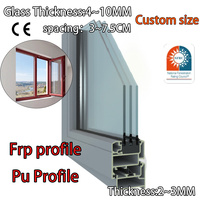 Proveedor de Ventanas de PU, Perfiles de Ventana de Fibra de Vidrio FRP de Color Personalizado, Material Compuesto Pultruido Estándar NFRC