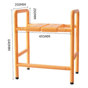 Siège de douche Tengwei pour salle de bain 640x495x350mm avec accoudoirs antidérapants pour personnes âgées et handicapées - Product Image 1