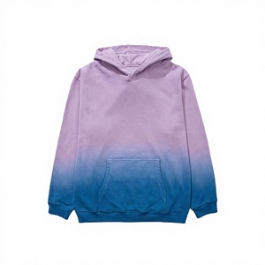Sudadera con Capucha Oversize para Hombre, Estilo Acid Wash, Tejida, con Bolsillo Frontal, para Streetwear - Product Image 2