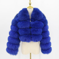 QIUCHEN 2021 hiver décontracté femmes vraie fourrure de renard chaud manteau fourrure de raton laveur veste surdimensionné manteaux courts pour dames QC19021
