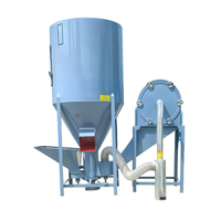 Mélangeur vertical commercial en acier de 500 kg, grande capacité pour l'élevage de porcs et de bovins à grande échelle