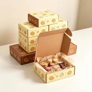 Fabricant de boîtes d'emballage en carton ondulé sur mesure pour la livraison de nourriture, de gâteaux, de desserts, de pâtisseries et de produits sucrés - Product Image 2