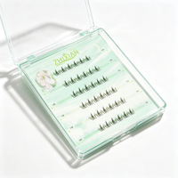 Extensions de cils en grappe auto-adhésives sans colle, extensions de cils tournesol, extensions de cils inférieurs pour volume, kit DIY fait main