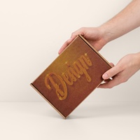 Boîte en carton ondulé noir personnalisée avec logo imprimé, en matériaux recyclés, pour l'emballage d'expédition e-commerce portable, chaussures, vêtements, sous-vêtements, chaussettes