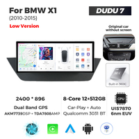 MEKEDE DUDU7 12+512G Mise à jour OTA Radio Double Bande GPS 12.3 2400*896 Écran 2K Car-play Auto pour BMW X1 E84 2010-2015