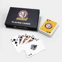 Jeu de cartes à jouer à deux jeux imprimé en usine avec boîte de livre personnalisé 100% cartes à jouer de loisirs étanches en PVC