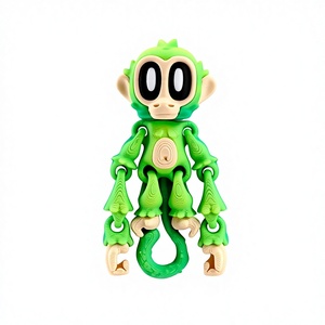 Autocollant magnétique 3D multicolore motif singe de dessin animé, vente chaude transfrontalière, idéal pour les occasions de cadeaux entre amis - Product Image 4