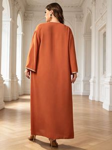 Collezione Estiva: Abito Lungo da Donna con Collo Tondo - Non esitate a chiedere, <span class=keywords><strong>siamo</strong></span> qui per aiutarvi per l'Eid e l'uso quotidiano - Product Image 6