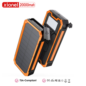 Power Bank Solare 20000mAh con 3 Porte USB, Luce LED, <span class=keywords><strong>Ricarica</strong></span> Rapida, Ignifugo V0, per Campeggio all'Aperto YD-888k - Product Image 1