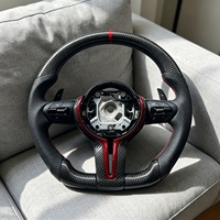 Volant de voiture en fibre de carbone noir perforé en cuir, très demandé, compatible avec BMW F10 F30 F31 F32 F20 E92 E60 X6 E90 E70 M3