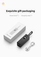 Tendance 2025 : Power Bank portable porte-clés PD 20W 5000mAh Mini 2-en-1 avec charge rapide et écran LED pour iPhone 13/14/15/16/17 Pro