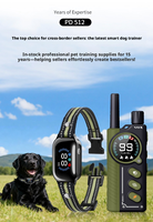 Collier de dressage pour chien à distance, en plastique, étanche IPX7, 3 canaux, rechargeable, pour l'entraînement d'obéissance des chiens en extérieur