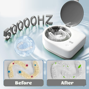 휴대용 초음파 유지장치 세척기: 무선 치과 교정기 및 투명 교정장치 세척 기기 - Product Image 2