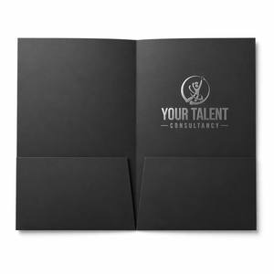Cartella di Presentazione A4 Personalizzata Ecologica con Stampa Personalizzata, Pieghevole, Lucida, Bianca, con 2 Tasche per Ufficio e Aziende - Product Image 4