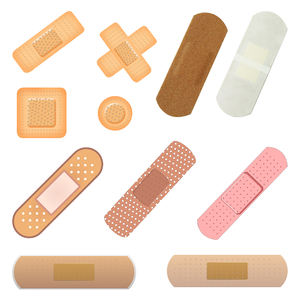 Pita perban perekat plester luka pertolongan pertama Strip katun steril medis kain plester luka pita elastis - Product Image 3