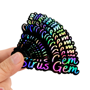 สติกเกอร์โฮโลแกรมไวนิลกันน้ำพิมพ์โลโก้ที่กำหนดเองฉลากตกแต่งป้ายสติกเกอร์ไดคัทโฮโลแกรม - Product Image 4