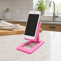 Support de téléphone de bureau pliable et réglable, support portable en ABS pour smartphone et tablette, support universel multicolore