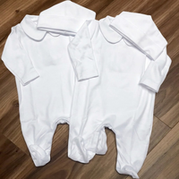 Conjunto de Ropa Personalizada para Bebé Recién Nacido Unisex, Mono de Algodón 100% con Pies Cubiertos, Gorro Bordado con Monograma, Pijama