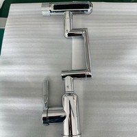 Robinet de lavabo domestique multifonction universel en acier inoxydable à poignée unique, design moderne et épuré