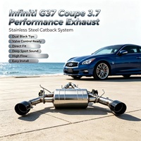 Vente en gros usine : Tuyau d'échappement pour Infiniti G37 COUPE 3.7 2002-2013 en acier inoxydable, silencieux cat-back avec commande de valve, prêt à l'emploi