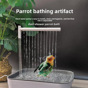 Bassin <span class=keywords><strong>de</strong></span> bain pour perroquets en plastique avec circulation automatique <span class=keywords><strong>de</strong></span> l'<span class=keywords><strong>eau</strong></span>, dispositif <span class=keywords><strong>de</strong></span> bain pour oiseaux pour calops et agapornis - Product Image 2