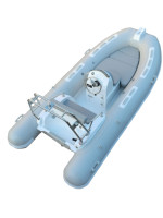 12.8ft Sport Style RIB390C Bateau Gonflable En Aluminium/Fibre De Verre/PVC/Hypalon Matériel De Pêche Yacht Tender Dinghy Pontoon Radeau