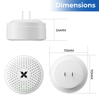 Lot de 4 répulsifs anti-rongeurs à ultrasons X-PEST pour repousser efficacement les insectes, les cafards, les araignées et les fourmis, les moustiques et les souris.